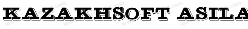 kazakhsoft Asila字体转换